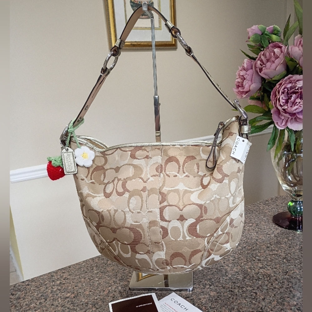 NWT Coach Soho Opt Signature Vintage Shoulder Bag